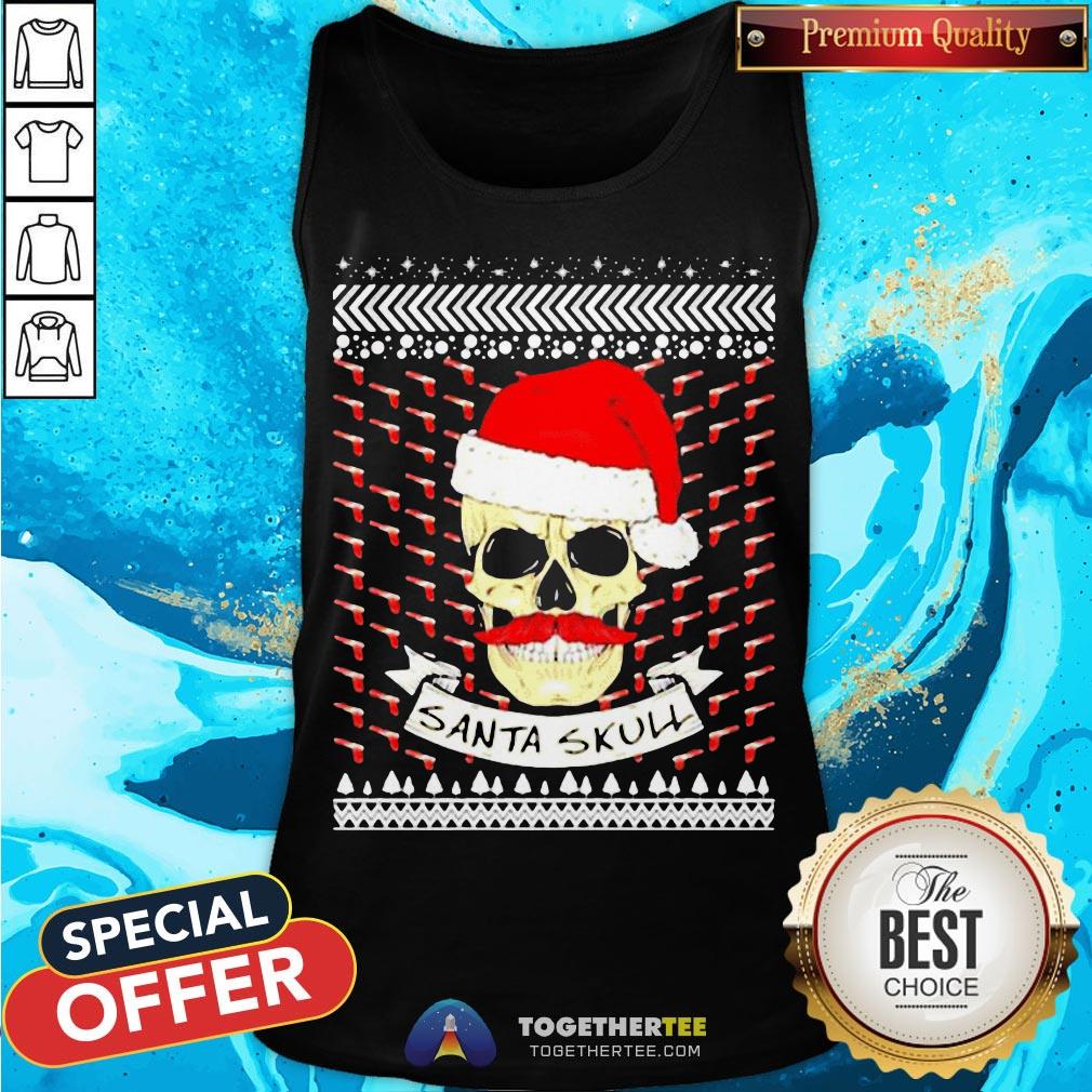 Official Santa Skull Ugly Christmas Shirt - Image 3