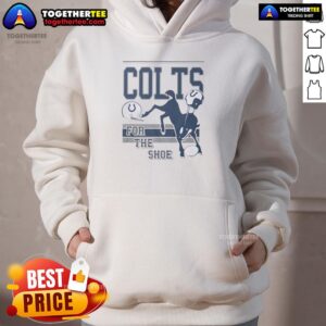 Alternative view of Awesome Indianapolis Colts For The Shoe Spirit Script T-Shirt