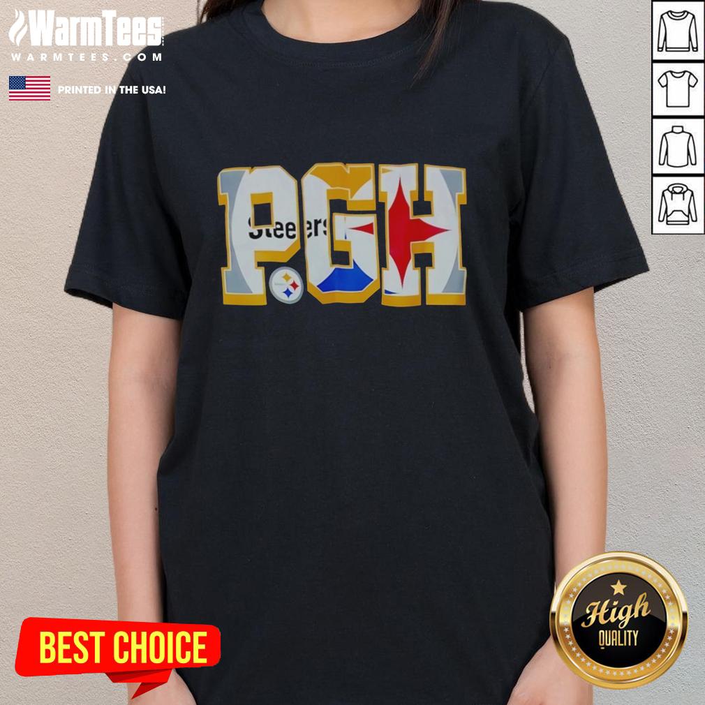 Awesome Pgh Pittsburgh Steelers Football Nfl Graphic T-Shirt - Image 3