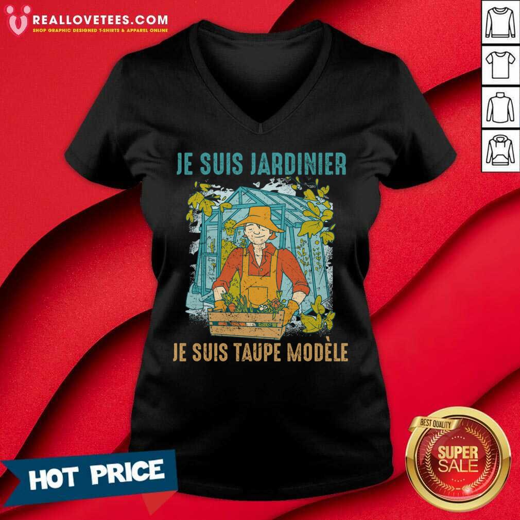 Je Suis Jardinier Je Suis Taupe Modele Shirt - Image 3