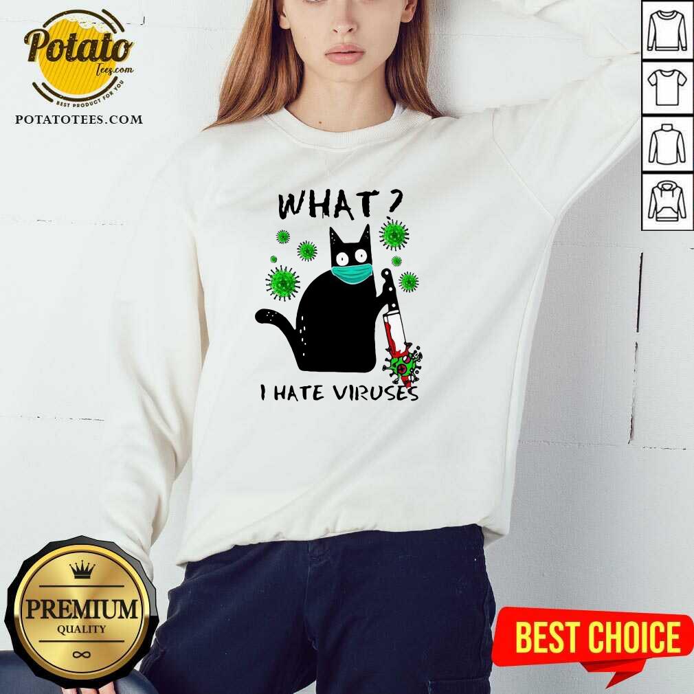 Premium Back Cat Kill Corona What I Hate Viruses Shirt - Image 4