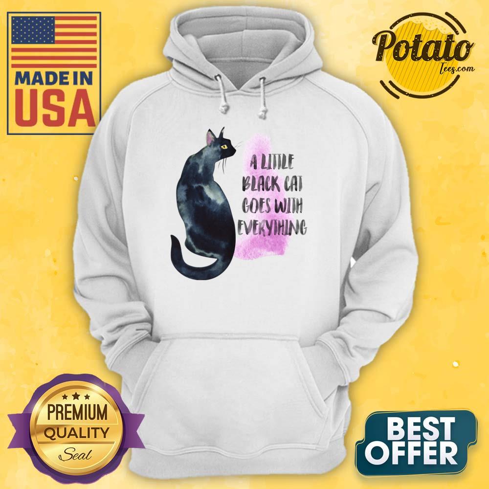A Little Black Cat Goes With Everything Shirt - Image 4