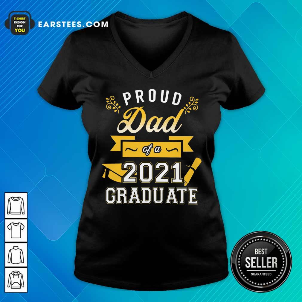 Premium Proud Dad 2021 Graduate Gold Shirt - Image 5