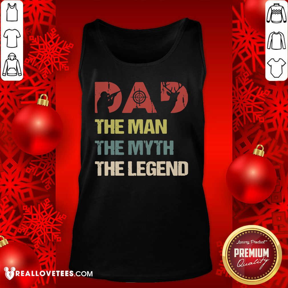 Official Deer Hunter Dad The Man The Myth The Legend Vintage Shirt - Image 2