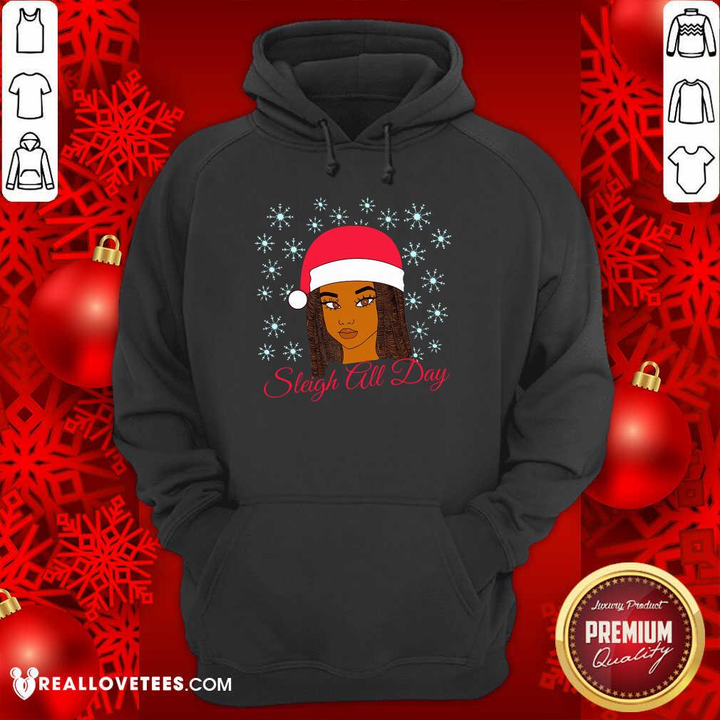 Original Christmas Melanin Sleigh All Day Shirt - Image 4