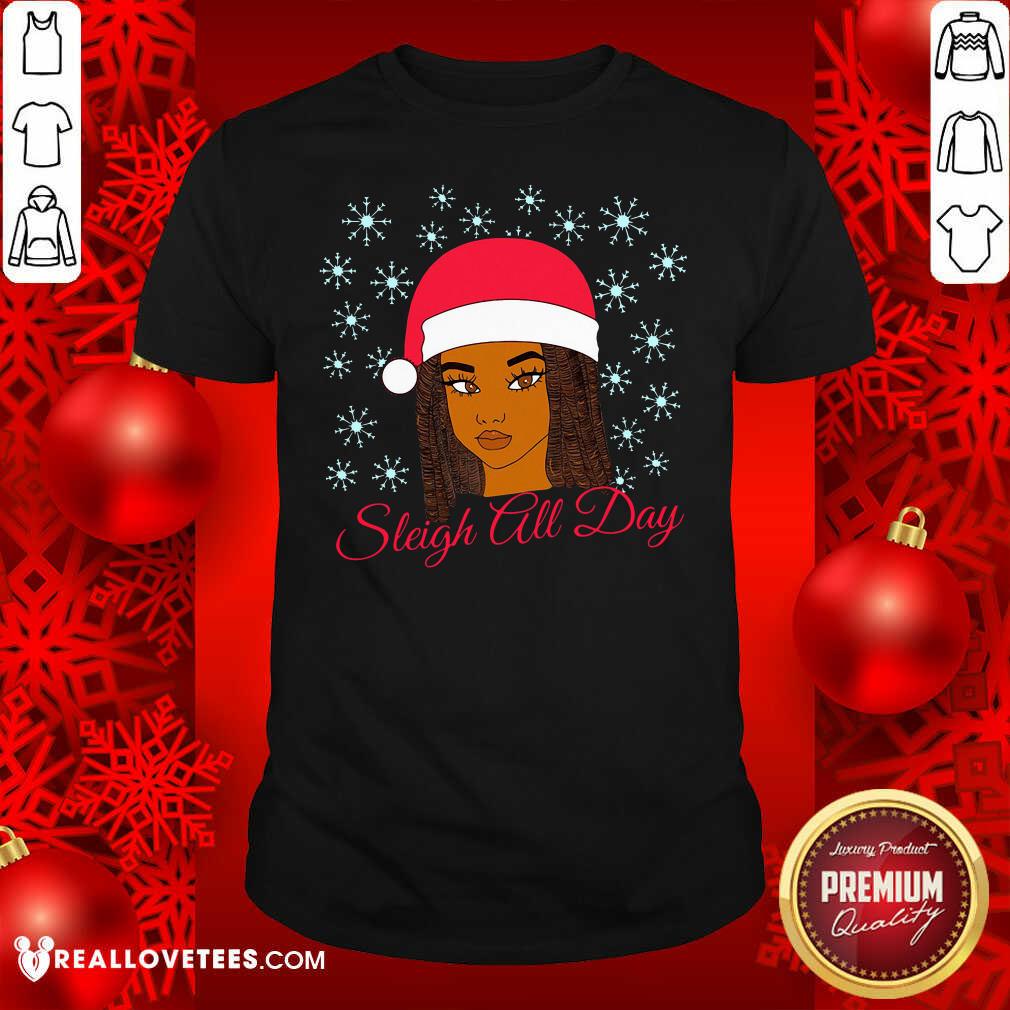 Original Christmas Melanin Sleigh All Day Shirt