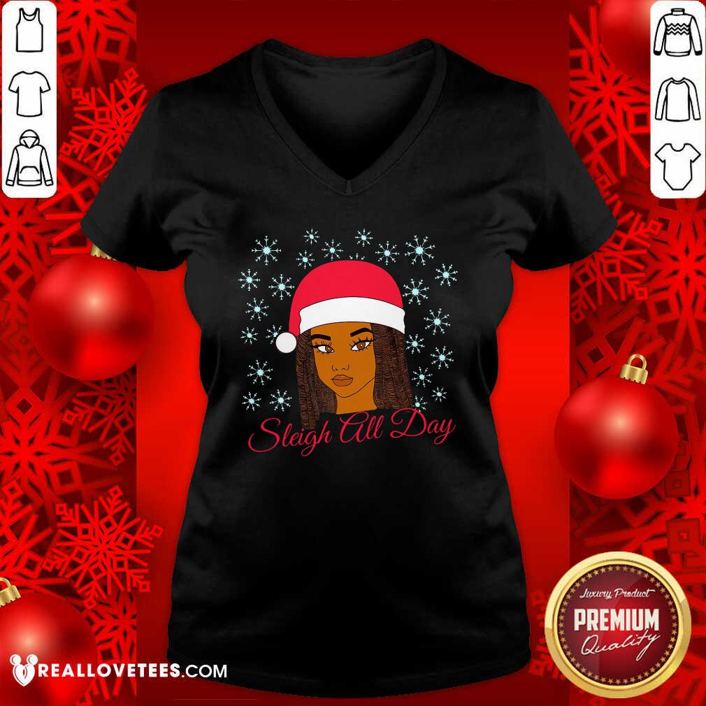 Original Christmas Melanin Sleigh All Day Shirt - Image 5