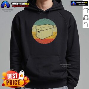 Alternative view of Premium Cardboard Box Vintage Retro Sunset T-Shirt