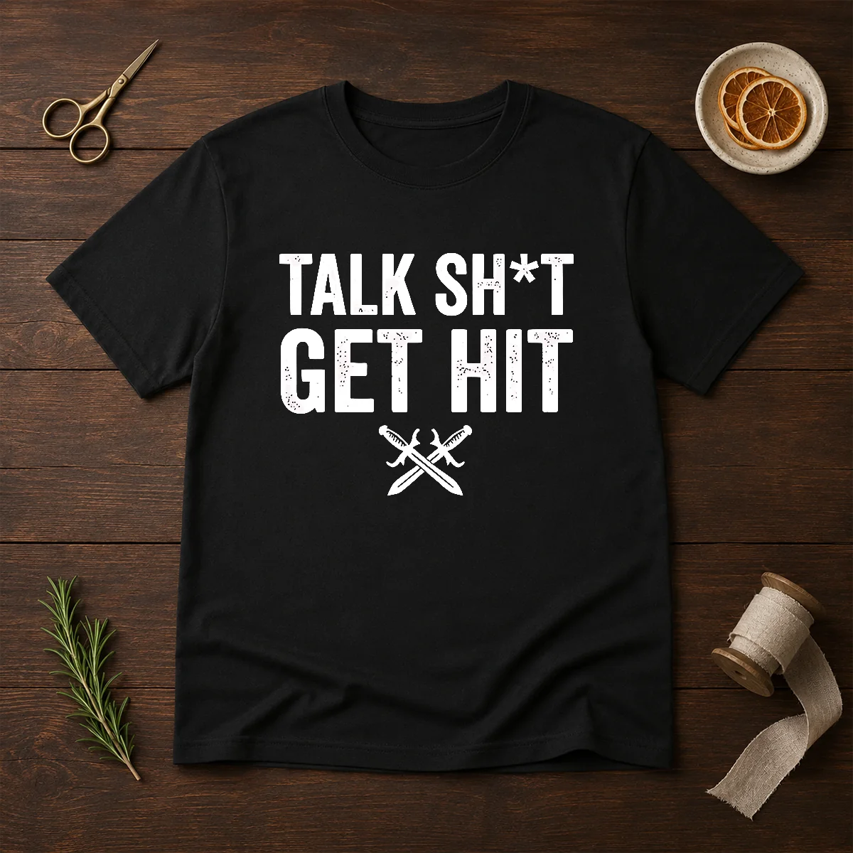 Official Talk Sht Get Hit Crossed Swords Shirt