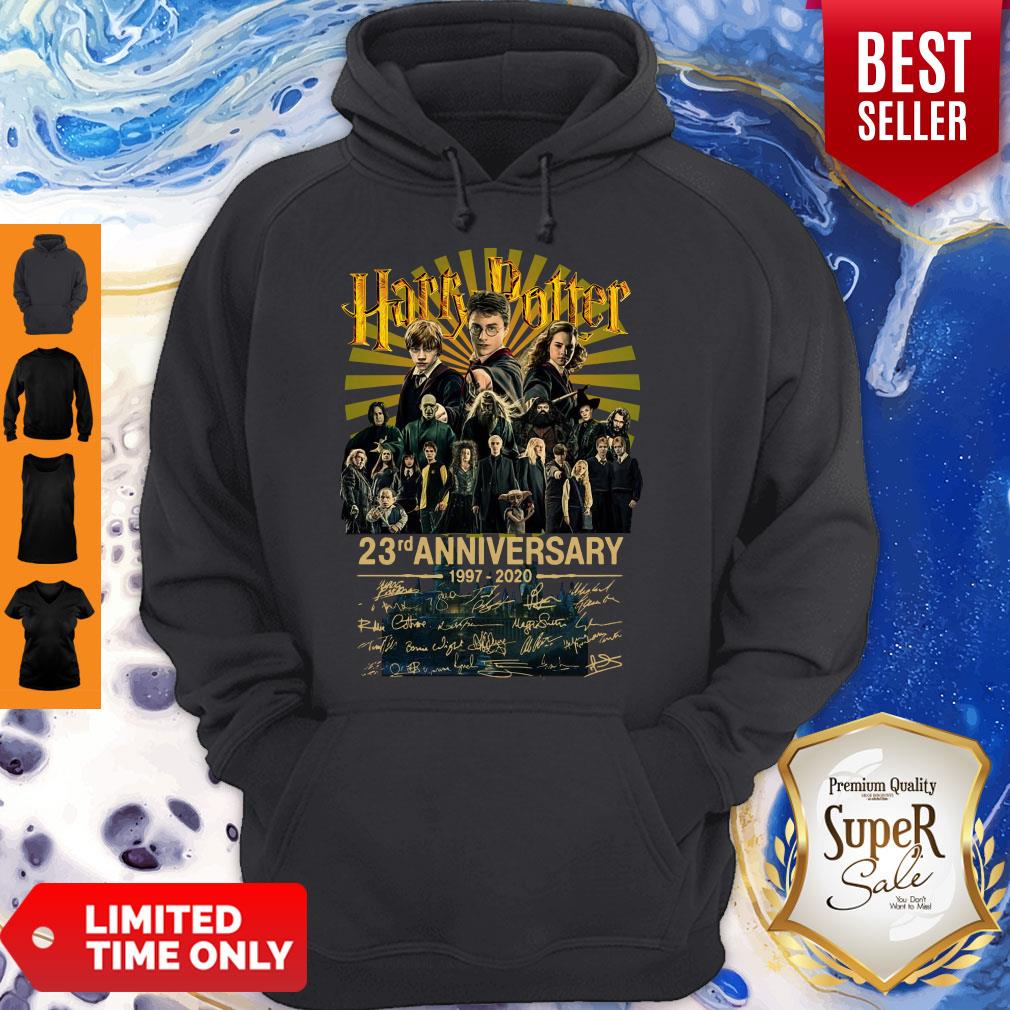 Top 23rd Anniversary 1997-2020 Harry Potter All Character Signatures Shirt - Image 2