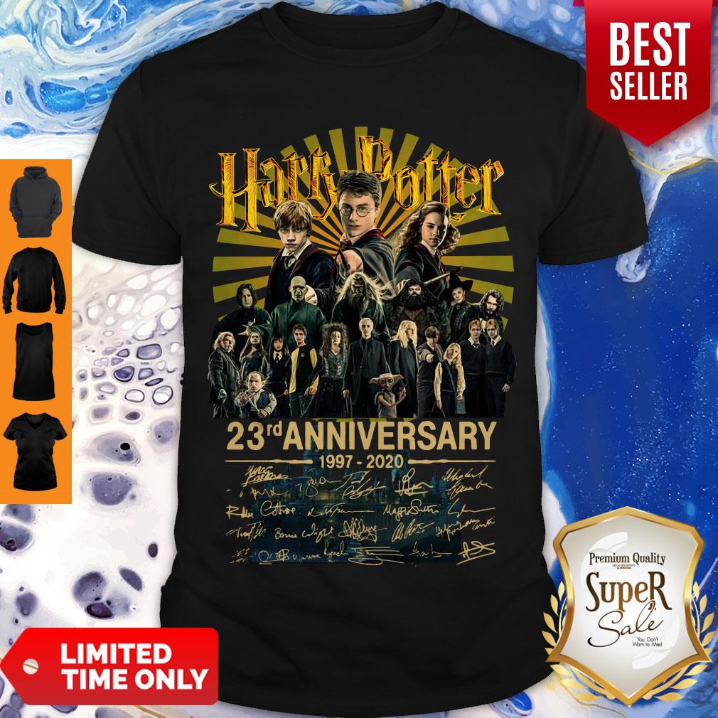 Top 23rd Anniversary 1997-2020 Harry Potter All Character Signatures Shirt