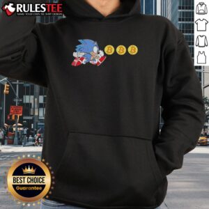 Alternative view of Funny The Hedgehog Bitcoin Grab Sonic T-Shirt