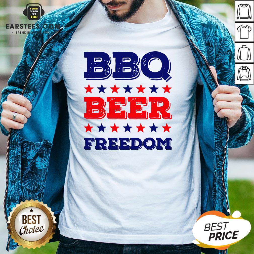 Great Bbq Beer And Freedom Shirt
