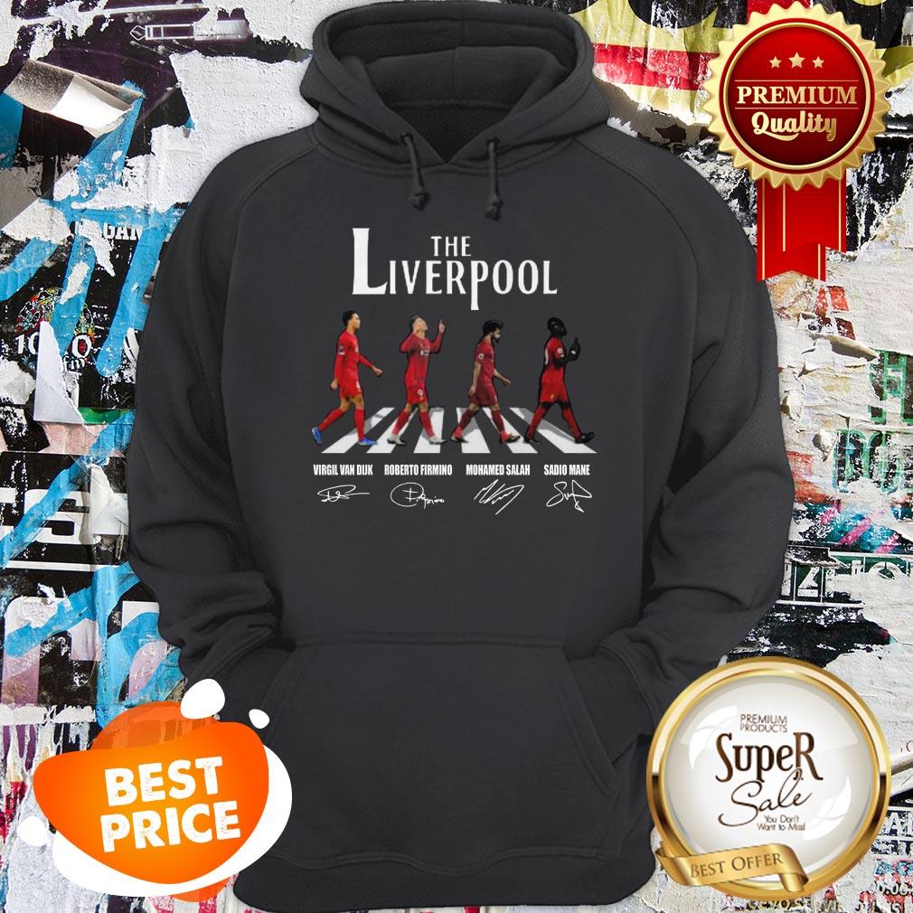 The Liverpool Abbey Road Signatures Virgil Van Dijk M. Salah Shirt - Image 5