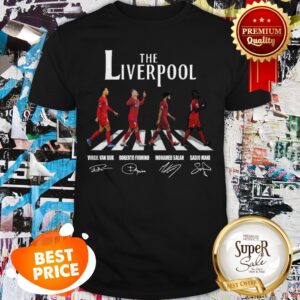 The Liverpool Abbey Road Signatures Virgil Van Dijk M. Salah Shirt