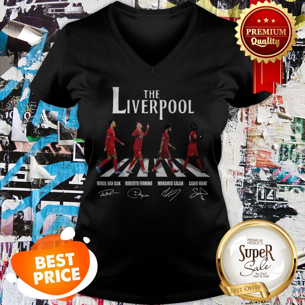 The Liverpool Abbey Road Signatures Virgil Van Dijk M. Salah Shirt - Image 2