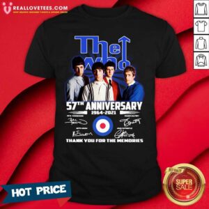 Pro The Who 57th Anniversary Thank You For The Memories Signatures Shirt
