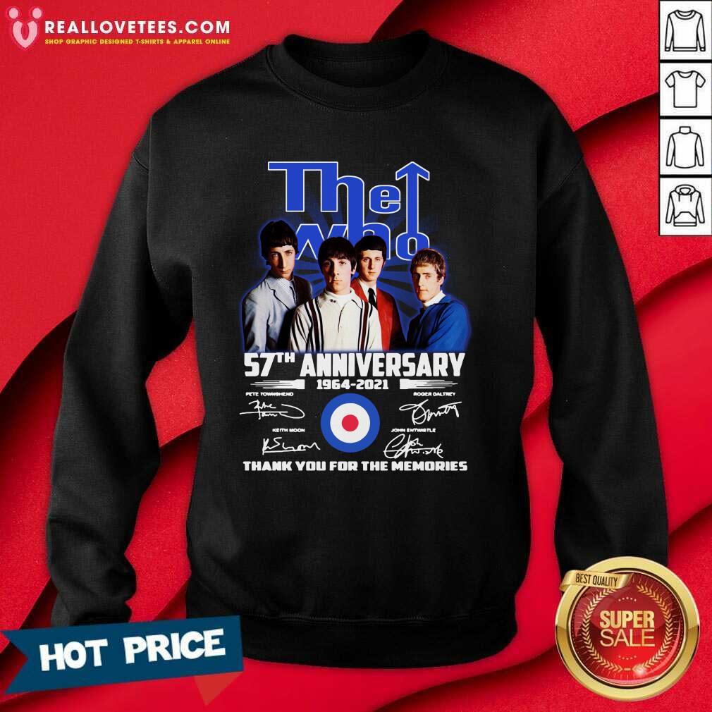 Pro The Who 57th Anniversary Thank You For The Memories Signatures Shirt - Image 3