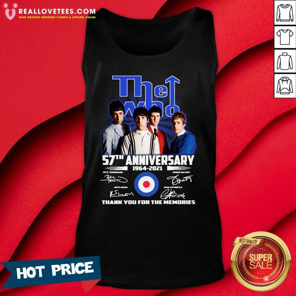 Pro The Who 57th Anniversary Thank You For The Memories Signatures Shirt - Image 4