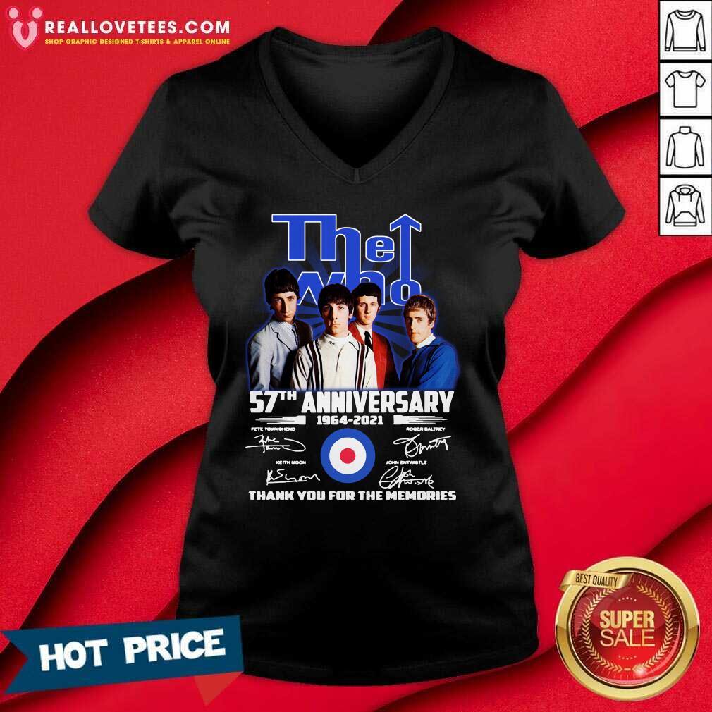 Pro The Who 57th Anniversary Thank You For The Memories Signatures Shirt - Image 5