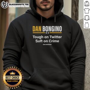 Alternative view of Hot Dan Bongino Tough On Twitter Soft On Crime T-Shirt