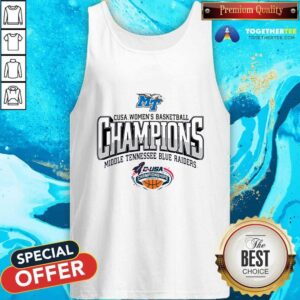 Alternative view of Official MTSU Blue Raiders Blue 84 Unisex 2024 CUSA Women’s Basketball Conference Tournament Champions T-Shirt