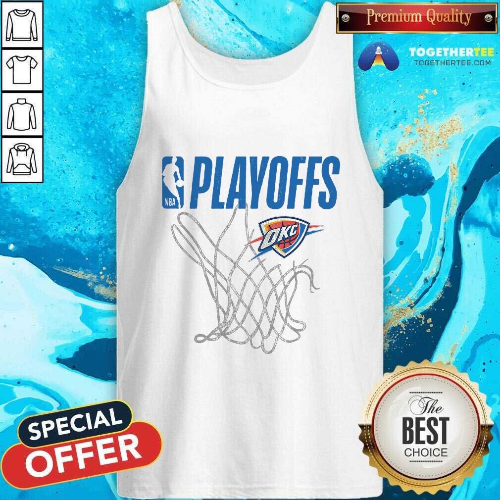 Oklahoma City Thunder 2023-2024 Playoff Net T-Shirt - Image 2