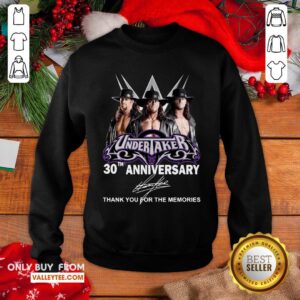 Alternative view of Lovely Undertaker 30th Anniversary Thank You For The Memories Signatures Shirt