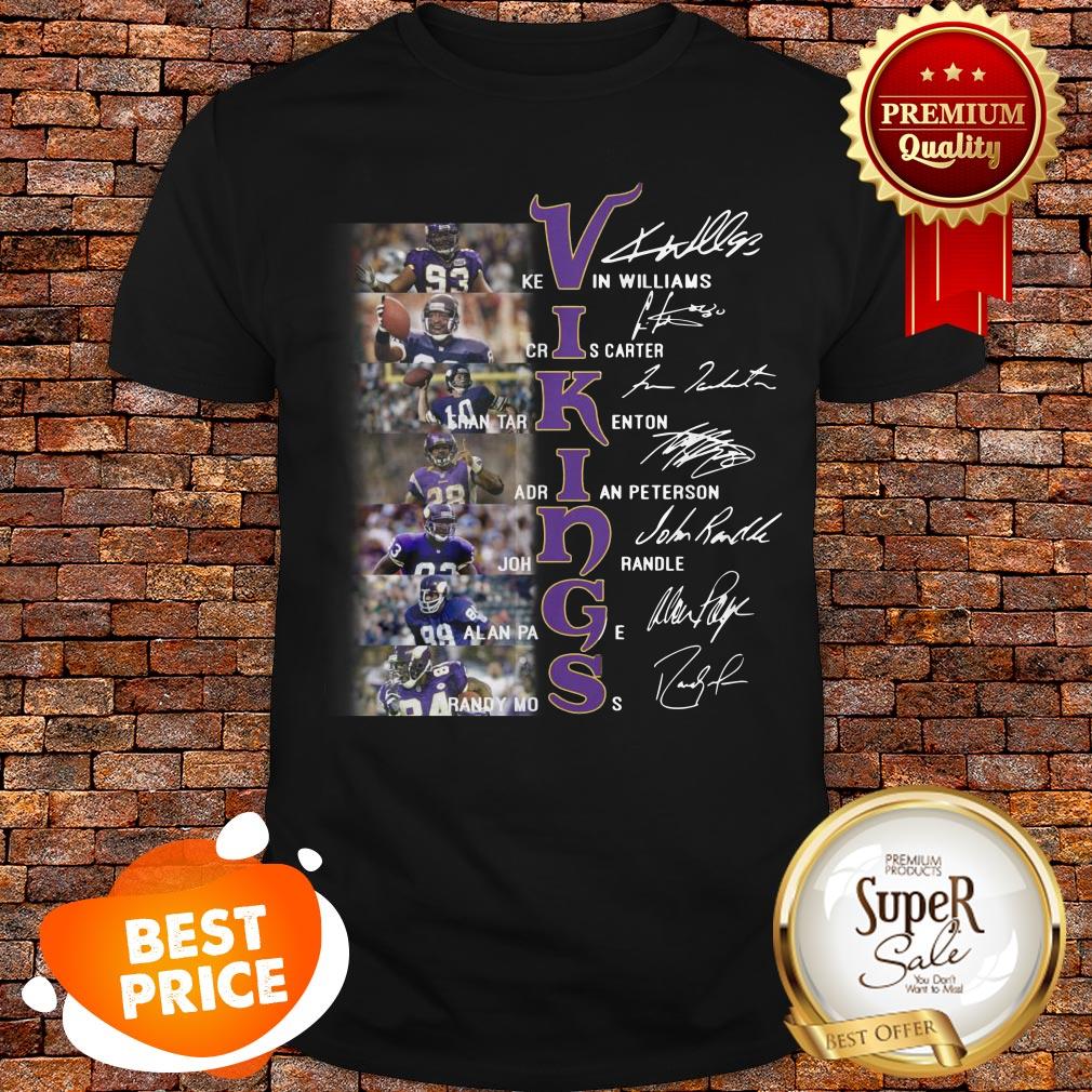 Official Minnesota Vikings Signatures Shirt