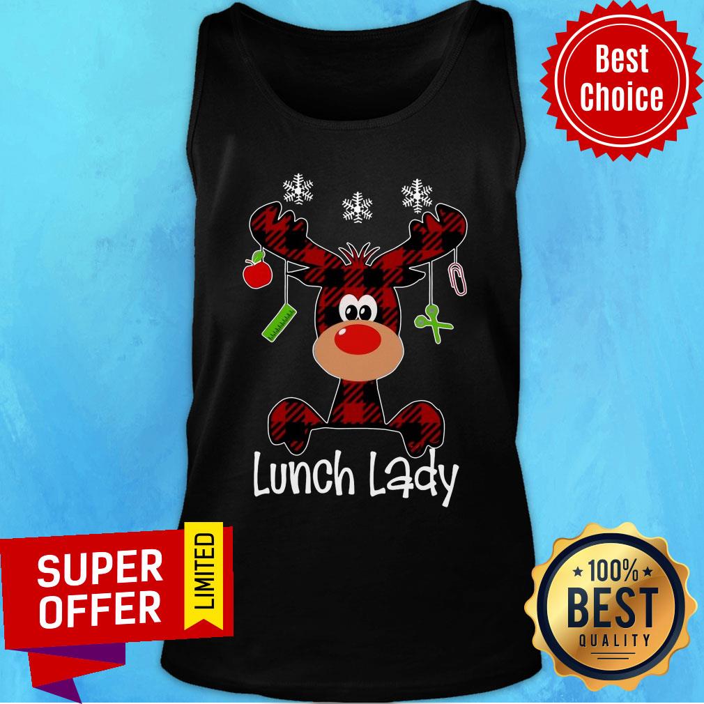 Official Reindeer Lunch Lady Christmas Shirt - Image 4