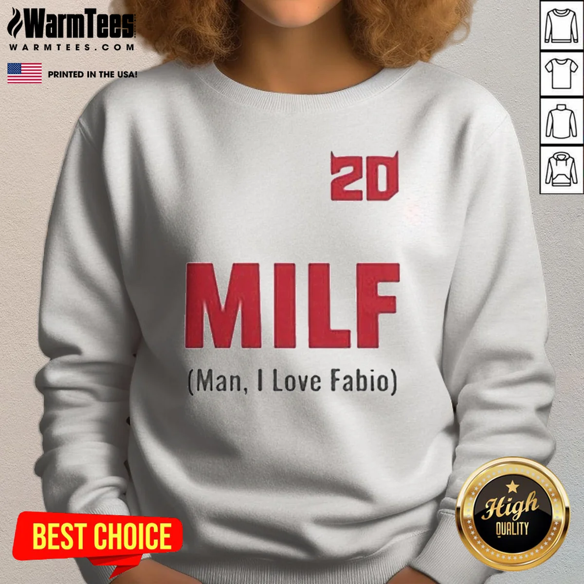 Original 20 Milf Man I Love Fabio Shirt - Image 4