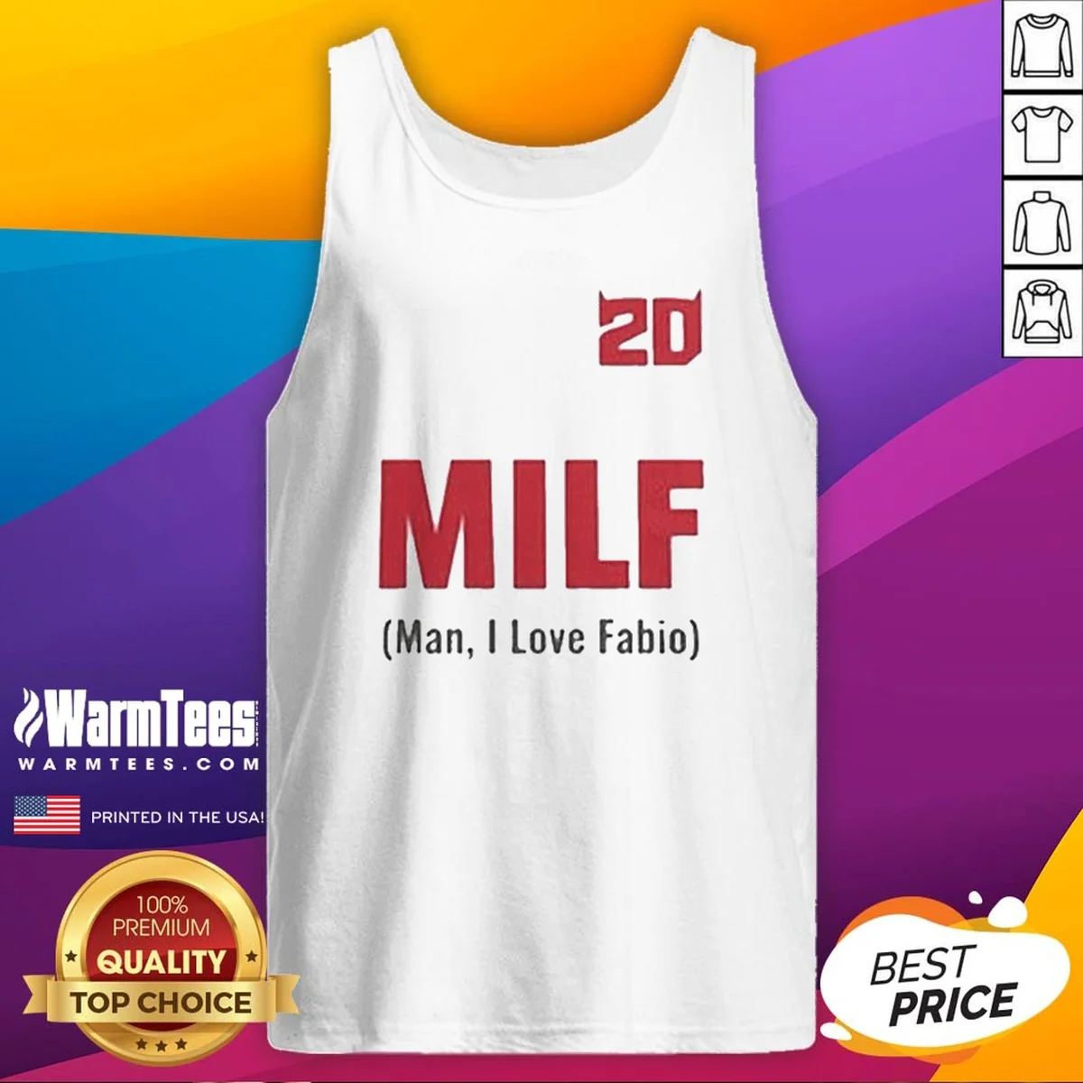Original 20 Milf Man I Love Fabio Shirt - Image 5