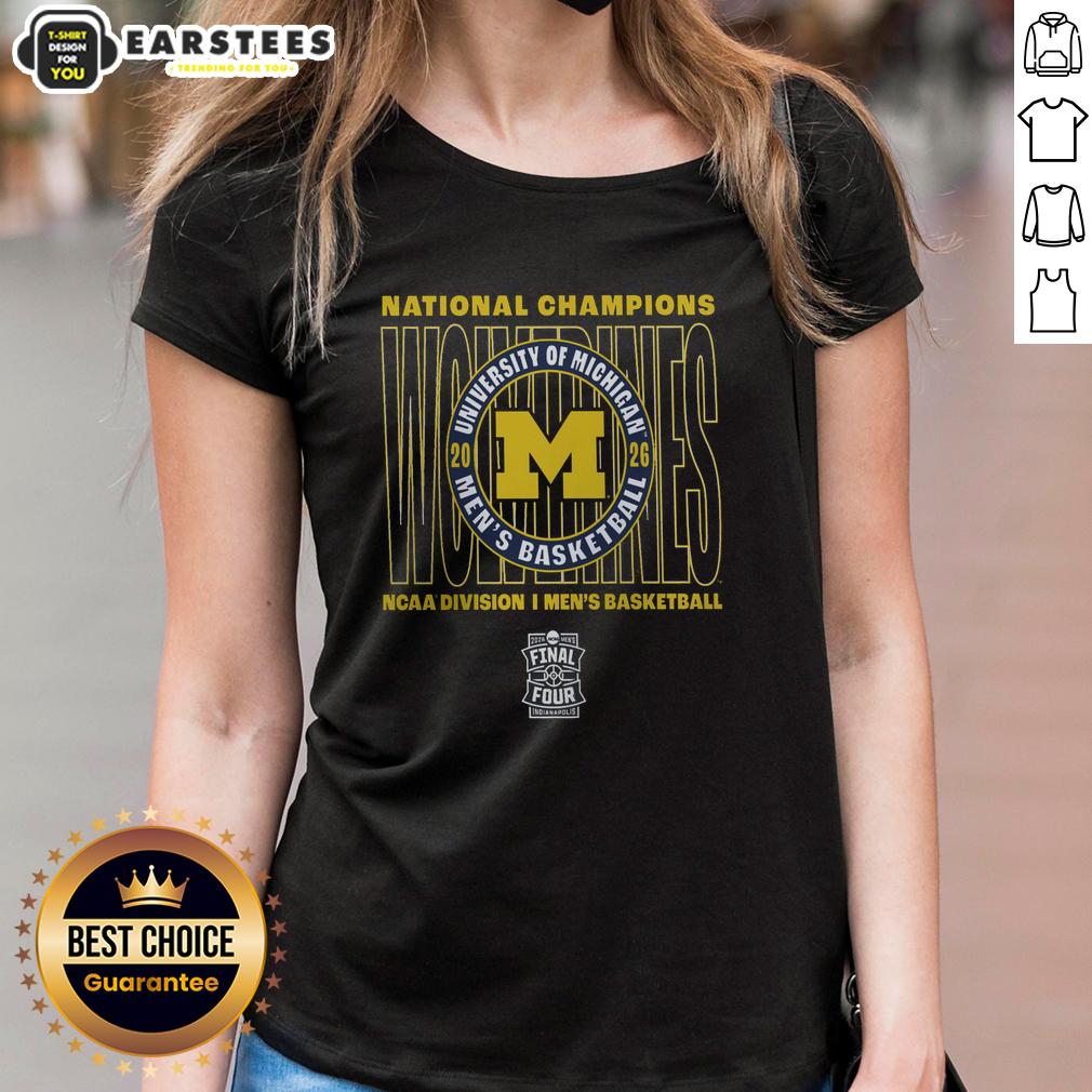 Awesome Michigan Wolverines 2026 NCAA Men's Basketball National Champions T-Shirt - Image 3