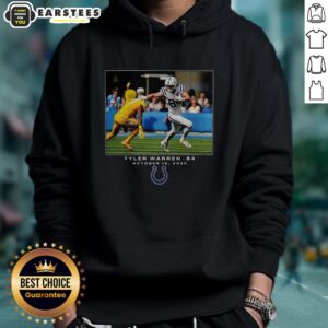 Alternative view of Awesome Tyler Warren Indianapolis Colts NFL Flash Features Week 7 T-Shirt