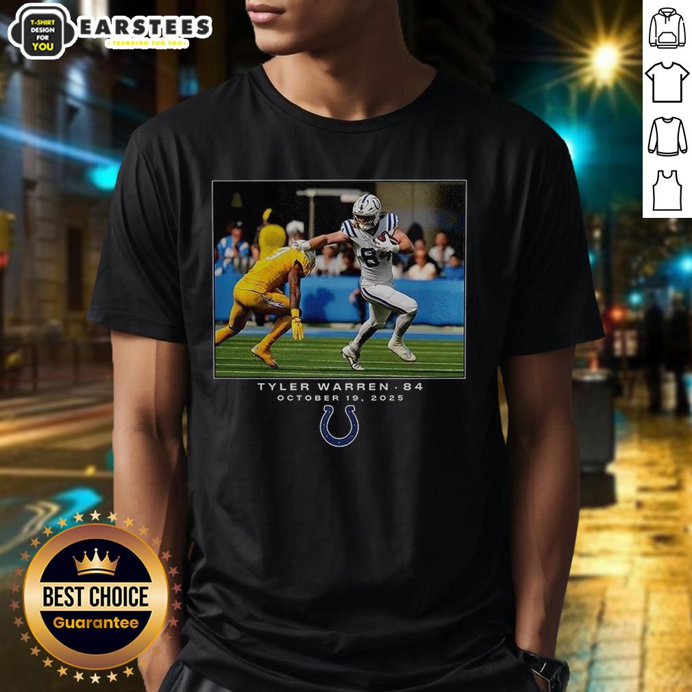 Awesome Tyler Warren Indianapolis Colts NFL Flash Features Week 7 T-Shirt