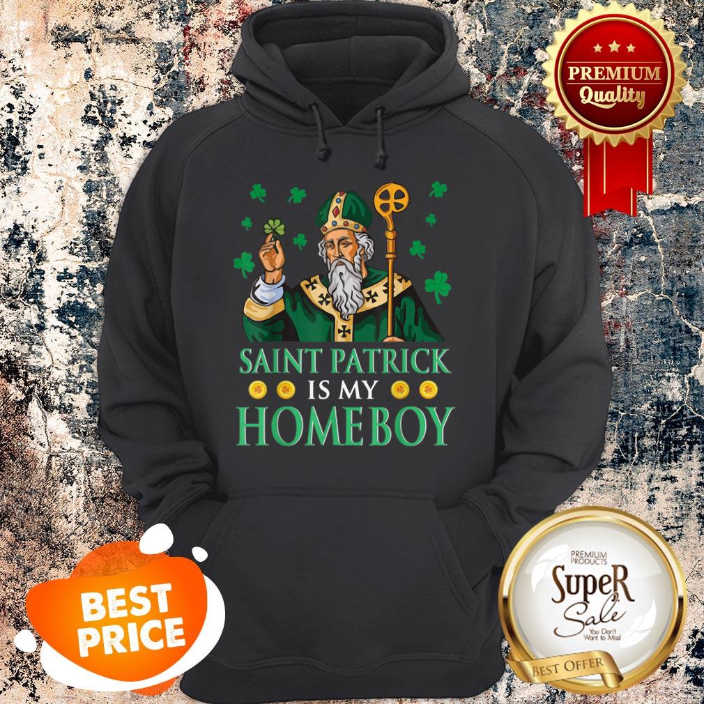 Nice Leprechaun King And Shamrocks Saint Patrick Is My Homeboy T-shirt - Image 4