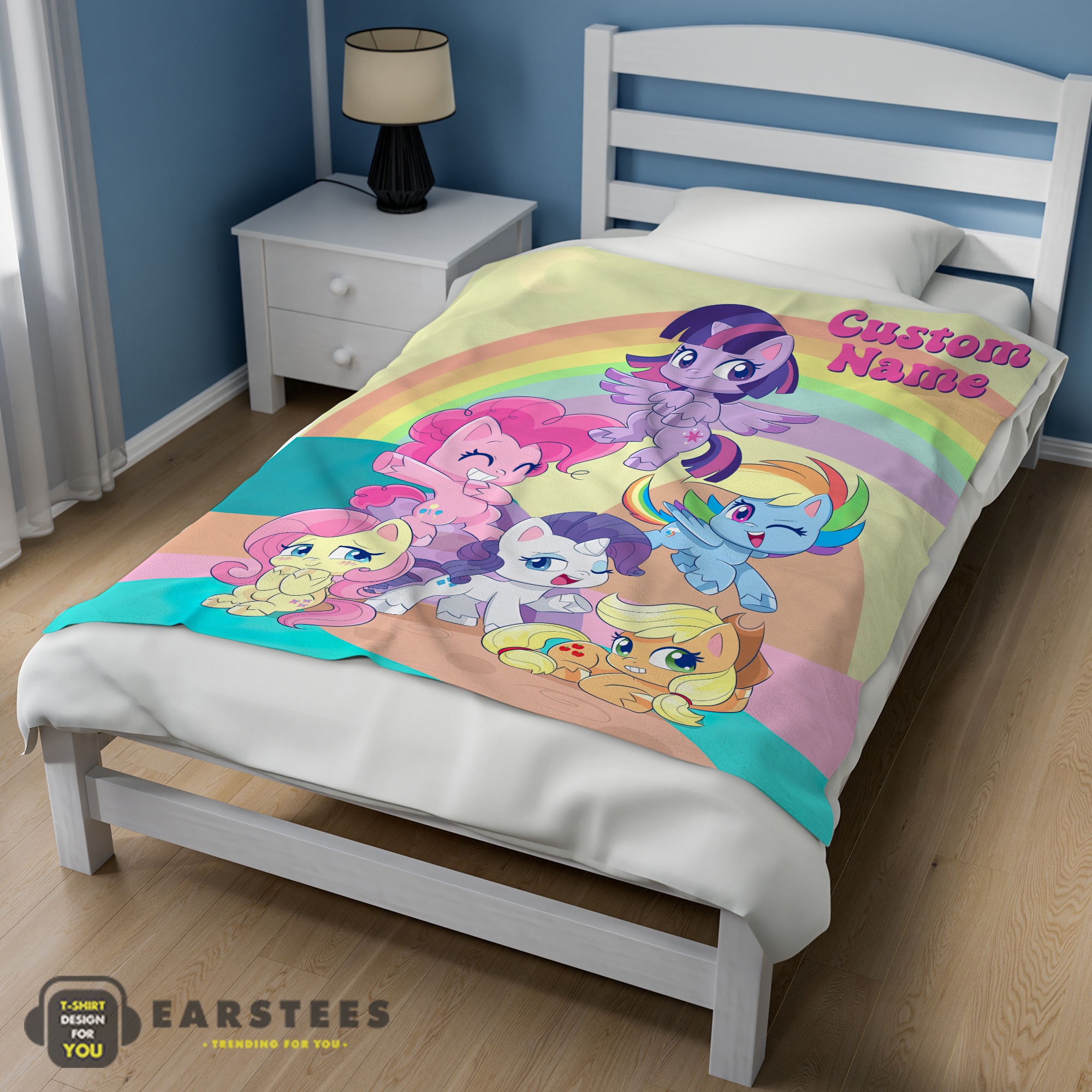Good Cartoon My Little Pony Pony Life Friends Blanket Fleece Customized Blanket - Image 3