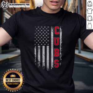 Nice Vintage Cubs Name American US Flag Sports Shirt