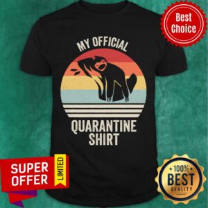 Official My Quarantine Sloth Face Mask Vintage Retro Shirt
