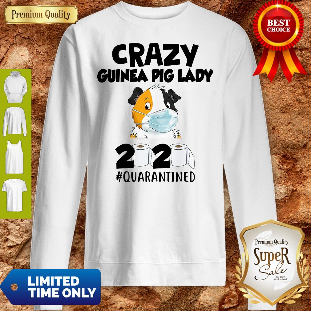 Official Crazy Guinea Pig Lady 2020 #Quarantined Shirt - Image 4