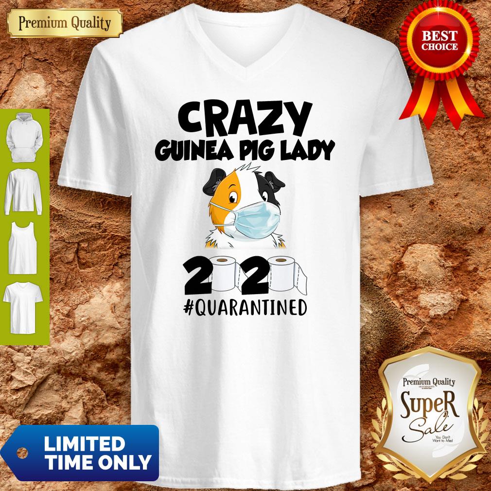 Official Crazy Guinea Pig Lady 2020 #Quarantined Shirt - Image 3