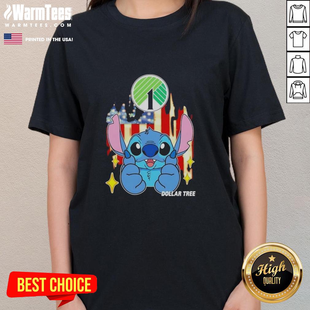 Cute Stitch Like Dollar Tree USA Flag T-Shirt - Image 3