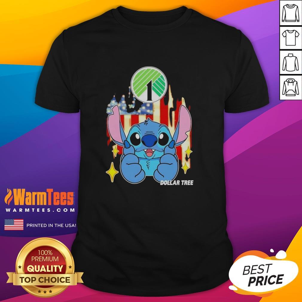 Cute Stitch Like Dollar Tree USA Flag T-Shirt