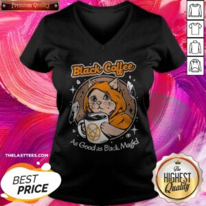 Alternative view of Hot Black Coffee As Good As Black Magic Shirt