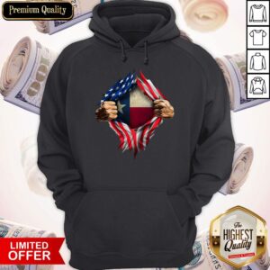 Alternative view of Perfect American Flag Texas Proud Inside Me Shirt