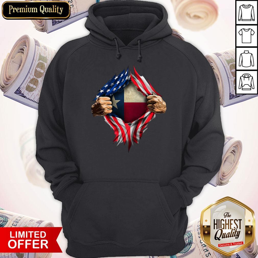Perfect American Flag Texas Proud Inside Me Shirt - Image 2