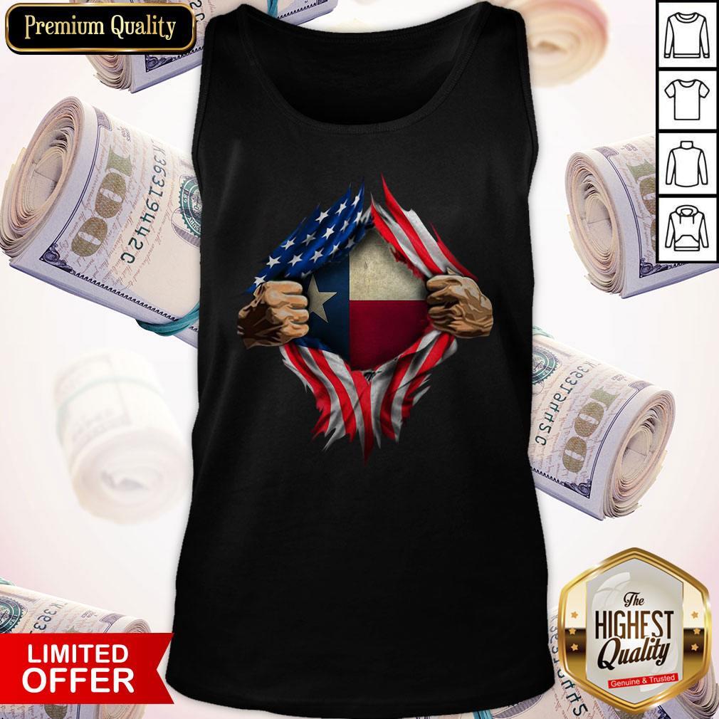 Perfect American Flag Texas Proud Inside Me Shirt - Image 4