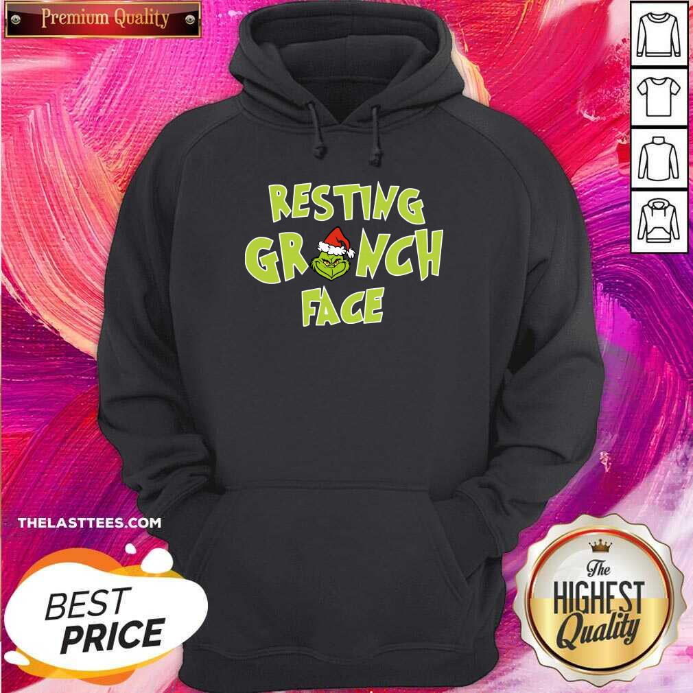 Happy The Grinch Santa Resting Grinch Face Shirt - Image 5