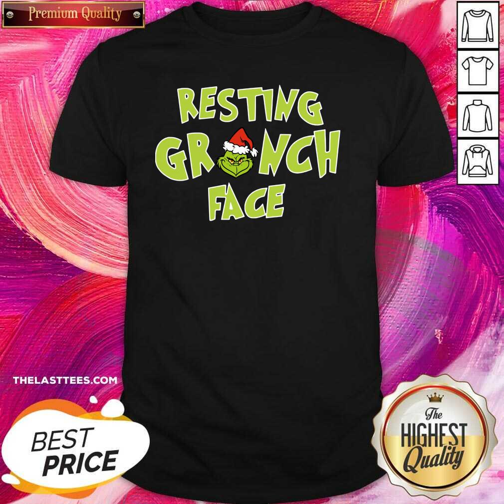 Happy The Grinch Santa Resting Grinch Face Shirt