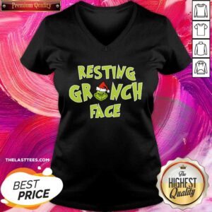 Alternative view of Happy The Grinch Santa Resting Grinch Face Shirt